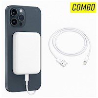 Combo Power Batería MagSafe 20000mAh + Cable USB a Lightning
